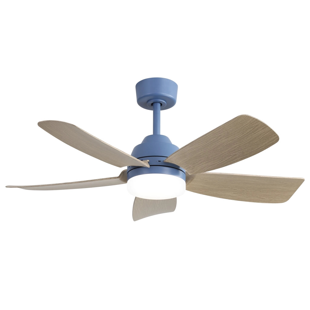 Ventilatore da soffitto con luce led 22w 107 cm 5 pale abs telecomando camera letto soggiorno sala da pranzo ufficio 220v