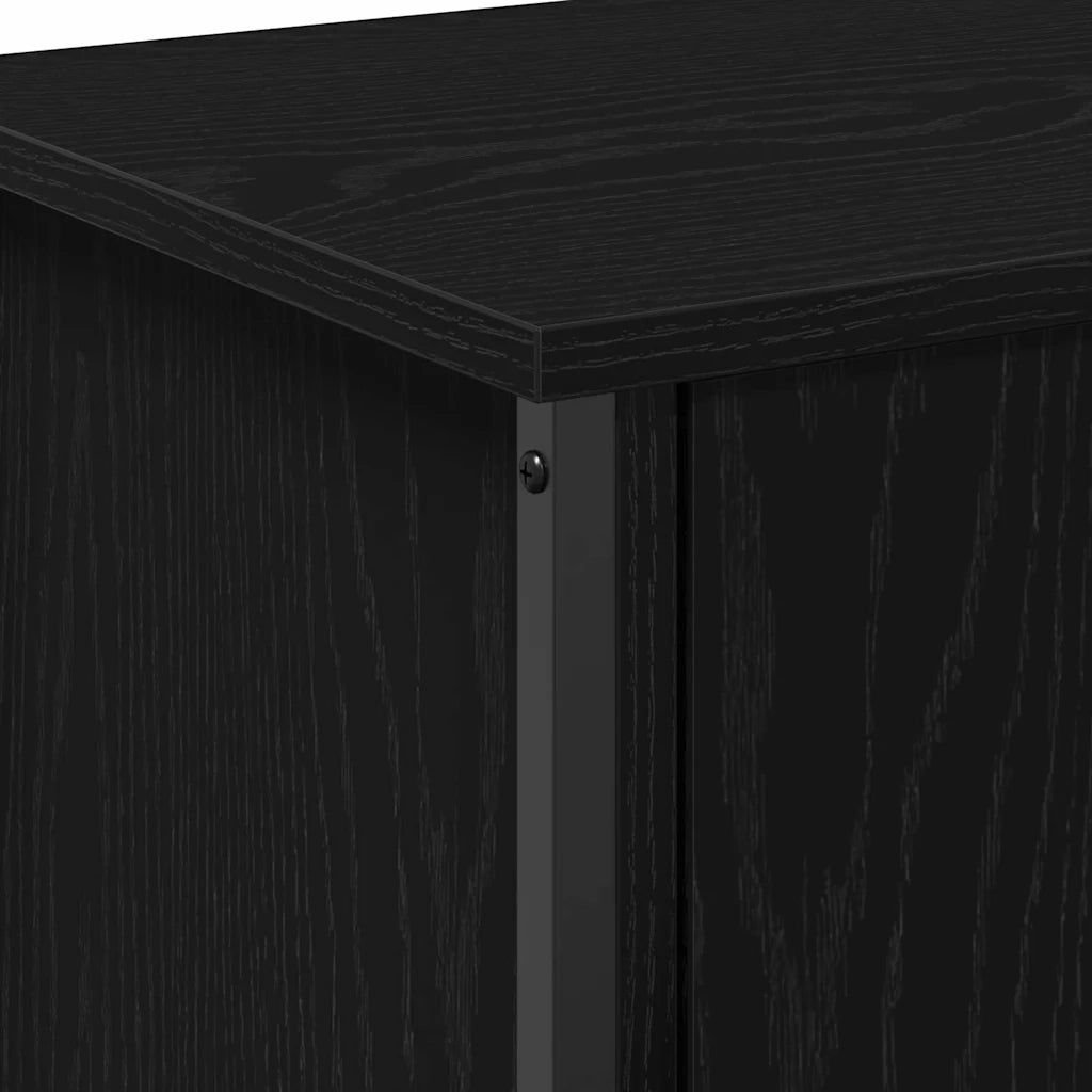Mobile TV Rovere Nero 60 x 35 x 45 cm Legno multistrato 873891