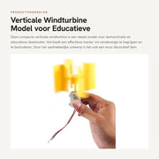 Ventogenerator a bassa potenza - Formato compatto - Ventogenerator verticale - Modello dimostrativo - Generazione di energia eolica - 4 pale - Potenza nominale 0,55 W - Generatore eolico