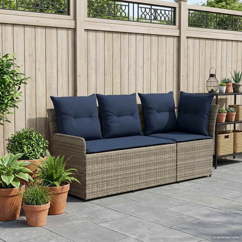 2 pz Divano con braccioli da giardino con divano angolare 42025374