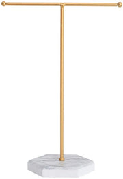 Standard di accessori in metallo unico, ripostiglio per accessori, supporto a T per catene, organizzatore appeso per accessori, adatto per catene, bracciali, orecchini, anelli, orologi, ecc.