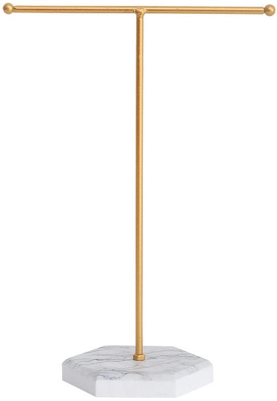 Standard di accessori in metallo unico, ripostiglio per accessori, supporto a T per catene, organizzatore appeso per accessori, adatto per catene, bracciali, orecchini, anelli, orologi, ecc.