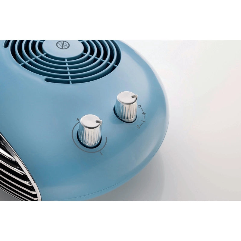 Termoventilatore da tavolo 2000W - Stufetta elettrica Celeste - Silenzioso con Termostato