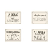 TOVAGLIETTA COLAZIONE CM45X35 BEIGE CON SCRITTE