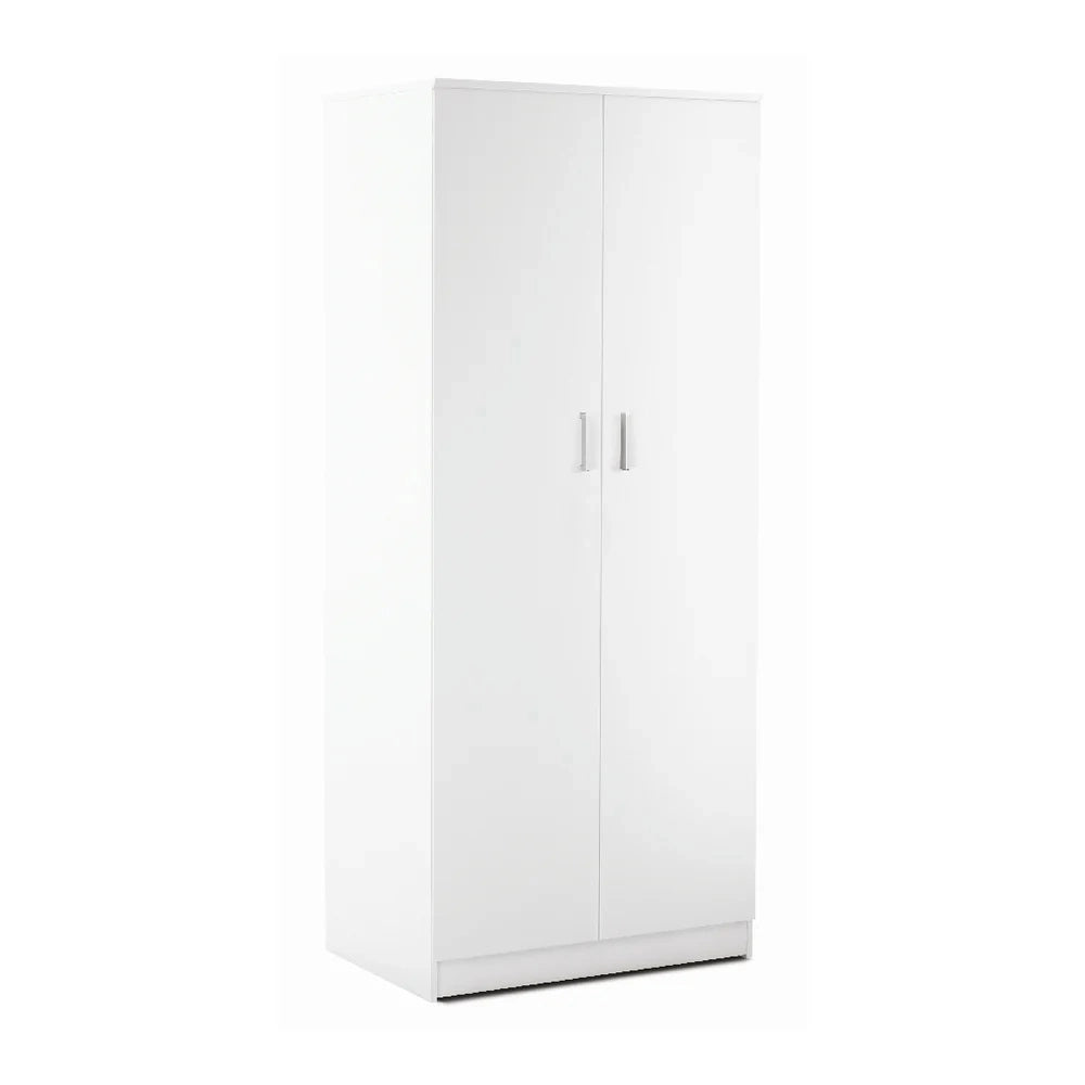 Armadio Due Ante 77x52 h182cm Bianco Liscio