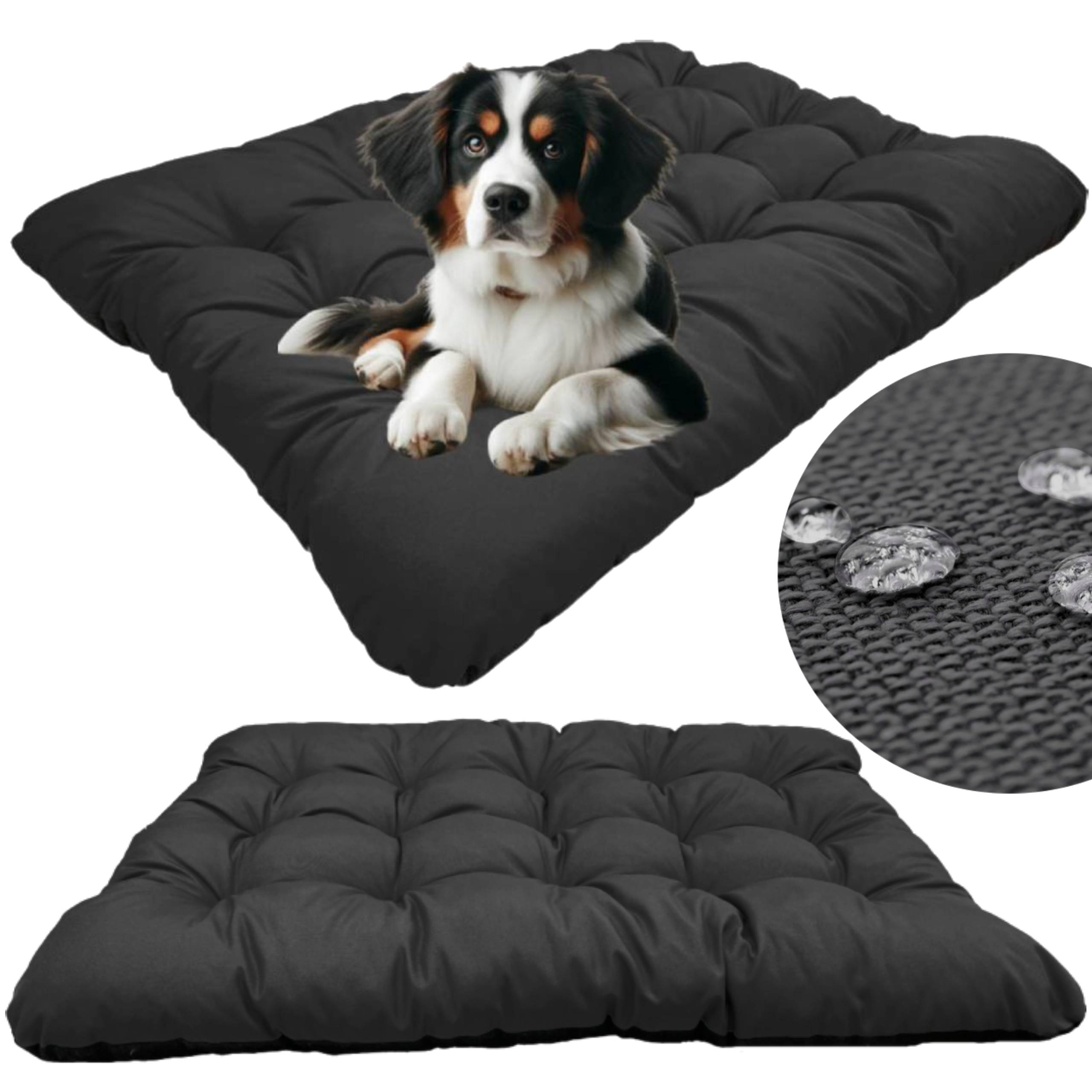 AIO FACTORY 100x70 cm PRESTIGE Cuccia per cani impermeabile personalizzabile nera