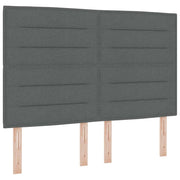 Testiera | Testata Grigio scuro 144 cm Tessuto