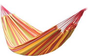 Hangmat 220 x 160 cm - cotone naturale - facile da fissare - riduzione dello stress - per interni, giardino, outdoor, campeggio