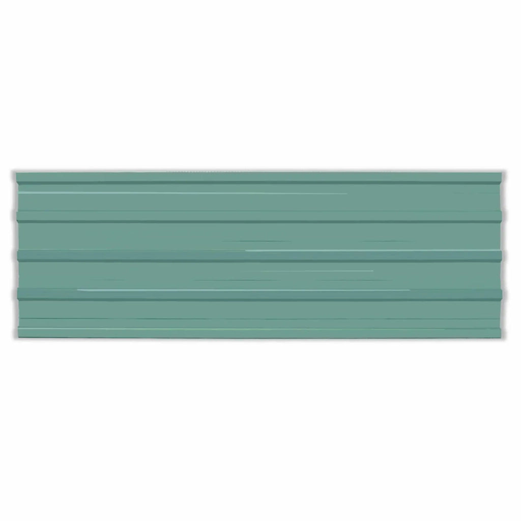Pannello per tetto 12 pz Verde 129 x 45 cm Acciaio zincato CFW6230705