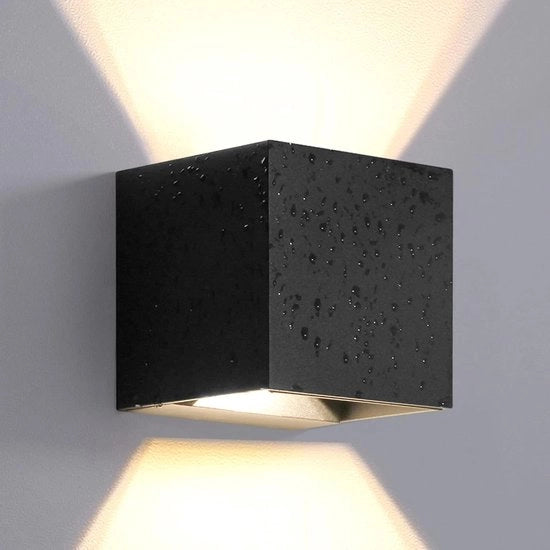 Illuminazione esterna LED 2x6W 925LM 3000K IP65 impermeabile design moderno quadrato a parete regolabile angolo di illuminazione - lampada esterna