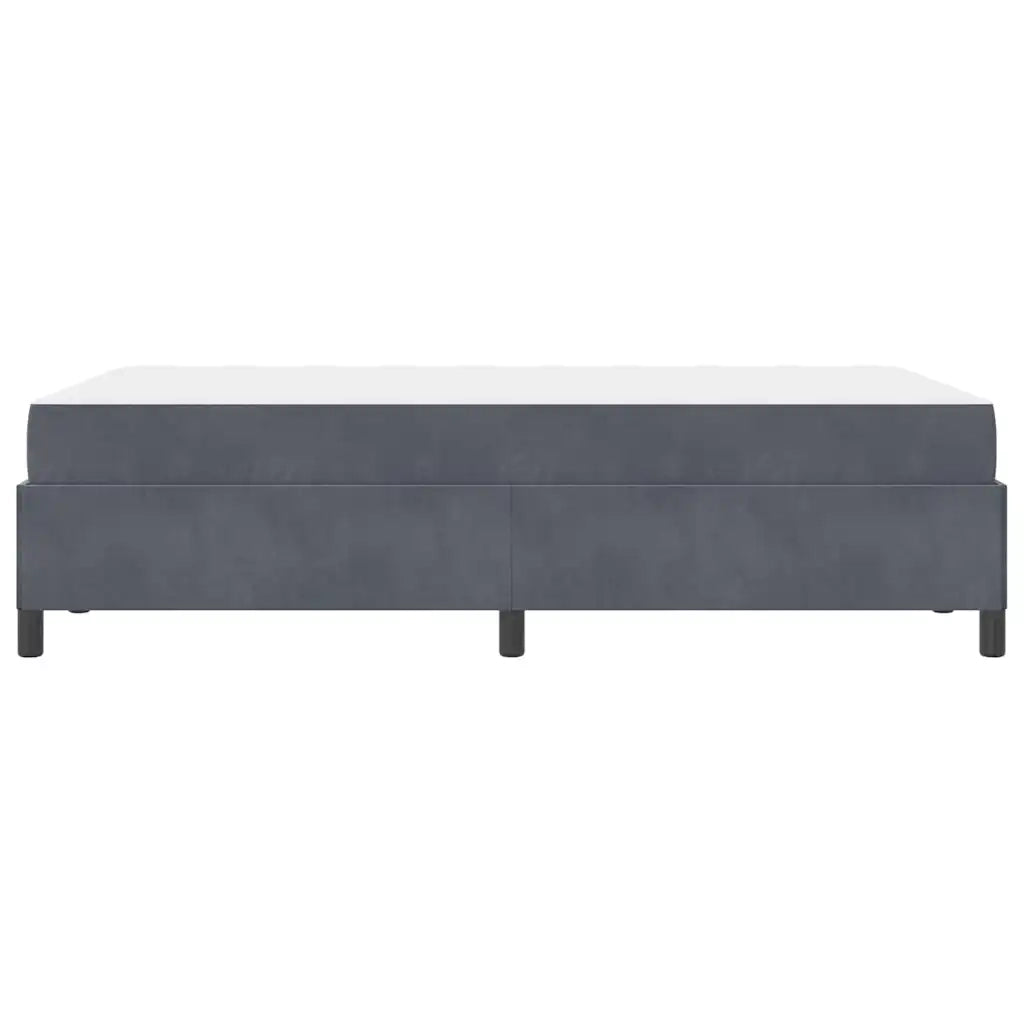 Struttura del letto Grigio scuro 120 x 190 cm Tessuto