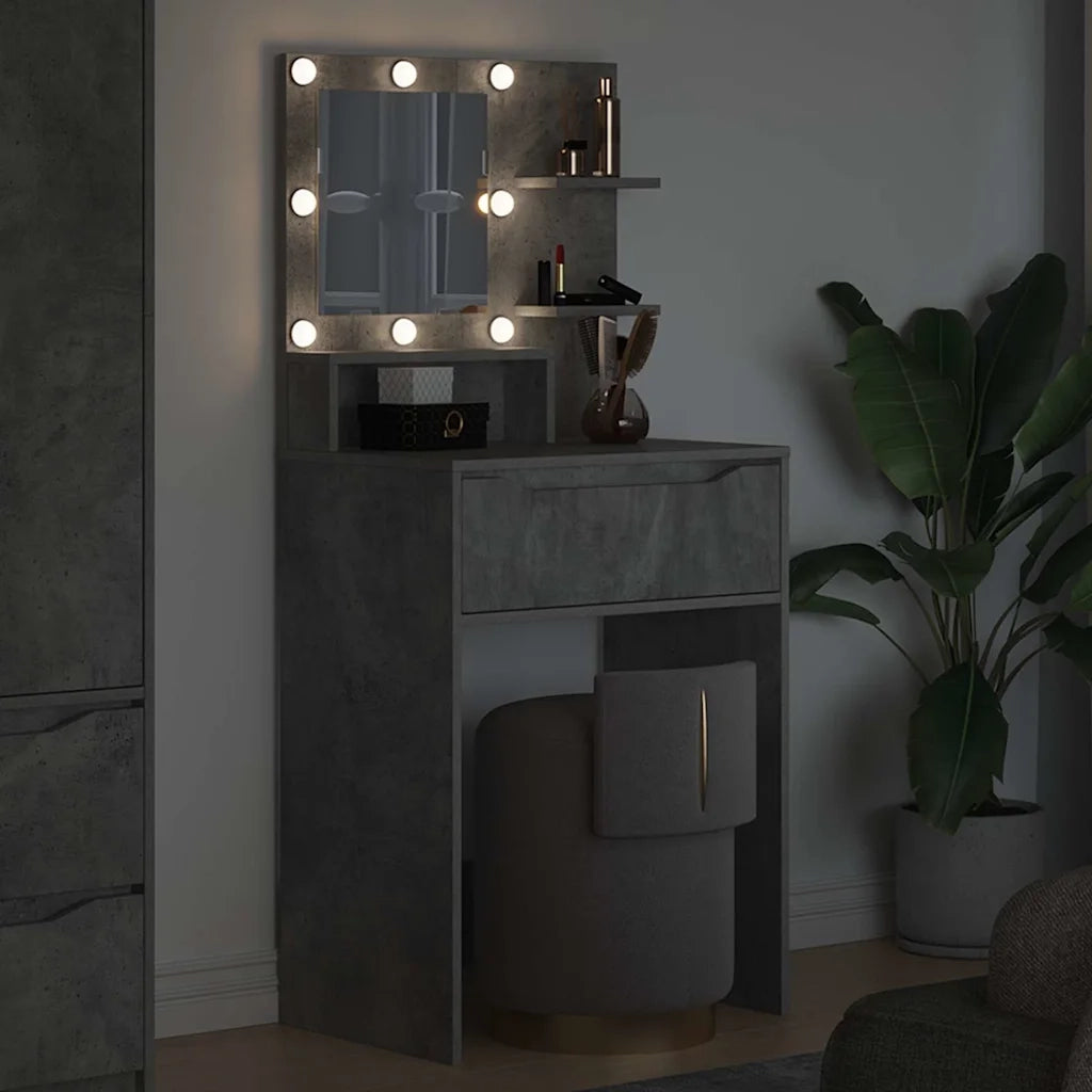 Tavoli da Trucco per Camera da Letto Grigio cemento