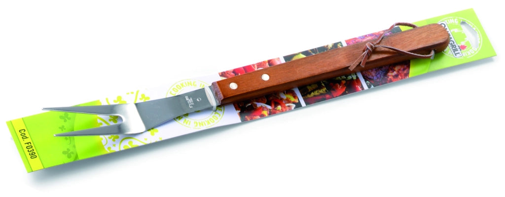 Ompagrill FORCHETTONE IN ACCIAIO INOX C/MANICO IN LEGNO cm. 39