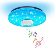 Lampada da soffitto Bluetooth 30 cm con controllo remoto - 30 W - dimmabile RGB - per soggiorno camera da letto - compatibile con Alexa Google Home - per camera dei bambini sala da pranzo