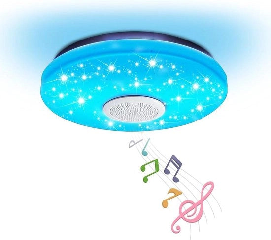 Lampada da soffitto Bluetooth 30 cm con controllo remoto - 30 W - dimmabile RGB - per soggiorno camera da letto - compatibile con Alexa Google Home - per camera dei bambini sala da pranzo