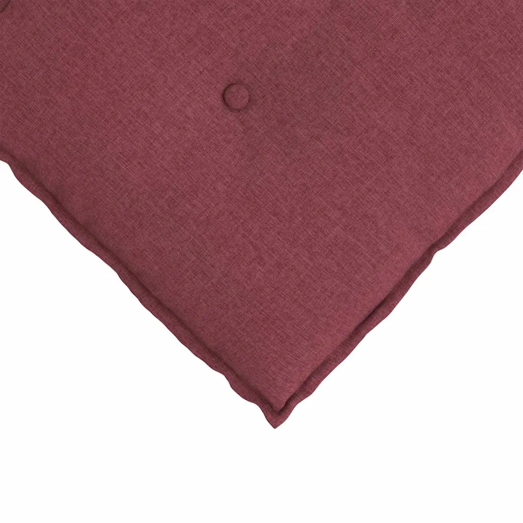 Cuscino per Schiena | Cuscino dorsale Rosso Vino 80 x 19 x 50 cm Tessuto