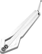 Harpa etnica - Strumento musicale folk - Ottimizzato per la voce - Lunghezza 11,5 cm - Argento
