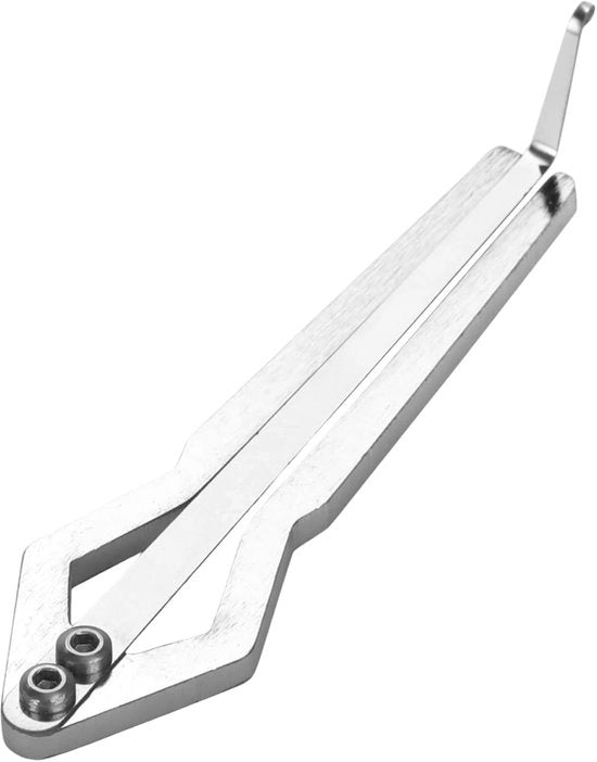 Harpa etnica - Strumento musicale folk - Ottimizzato per la voce - Lunghezza 11,5 cm - Argento