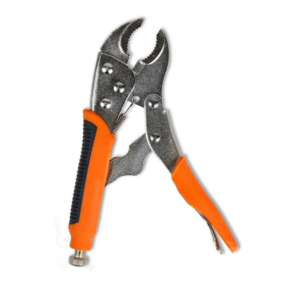 Trade Shop - Pinza Autobloccante Grip Apertura Max 50mm Leva Sgancio Ganasce Dentellate 91120 -