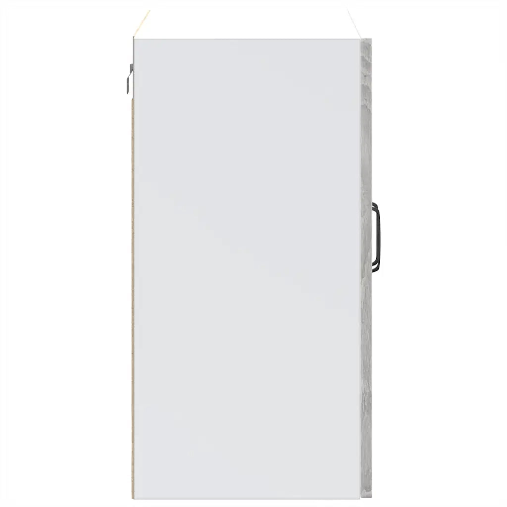 Pensile da Cucina con Porta in Vetro Kalmar Grigio Sonoma