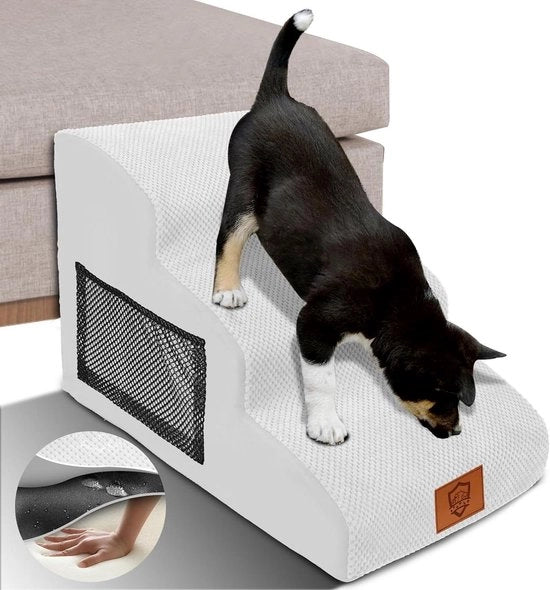 Trappola antiscivolo per cani acqua resistente, 40 cm alta - 3 gradini di schiuma alta densità