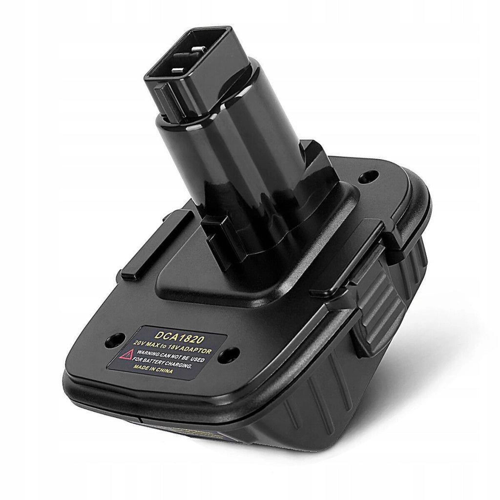 Adattatore per Batteria Dewalt DCA1820 – Compatibile con Utensili 18V NiCad/NiMh e Batterie 20V Li-Ion