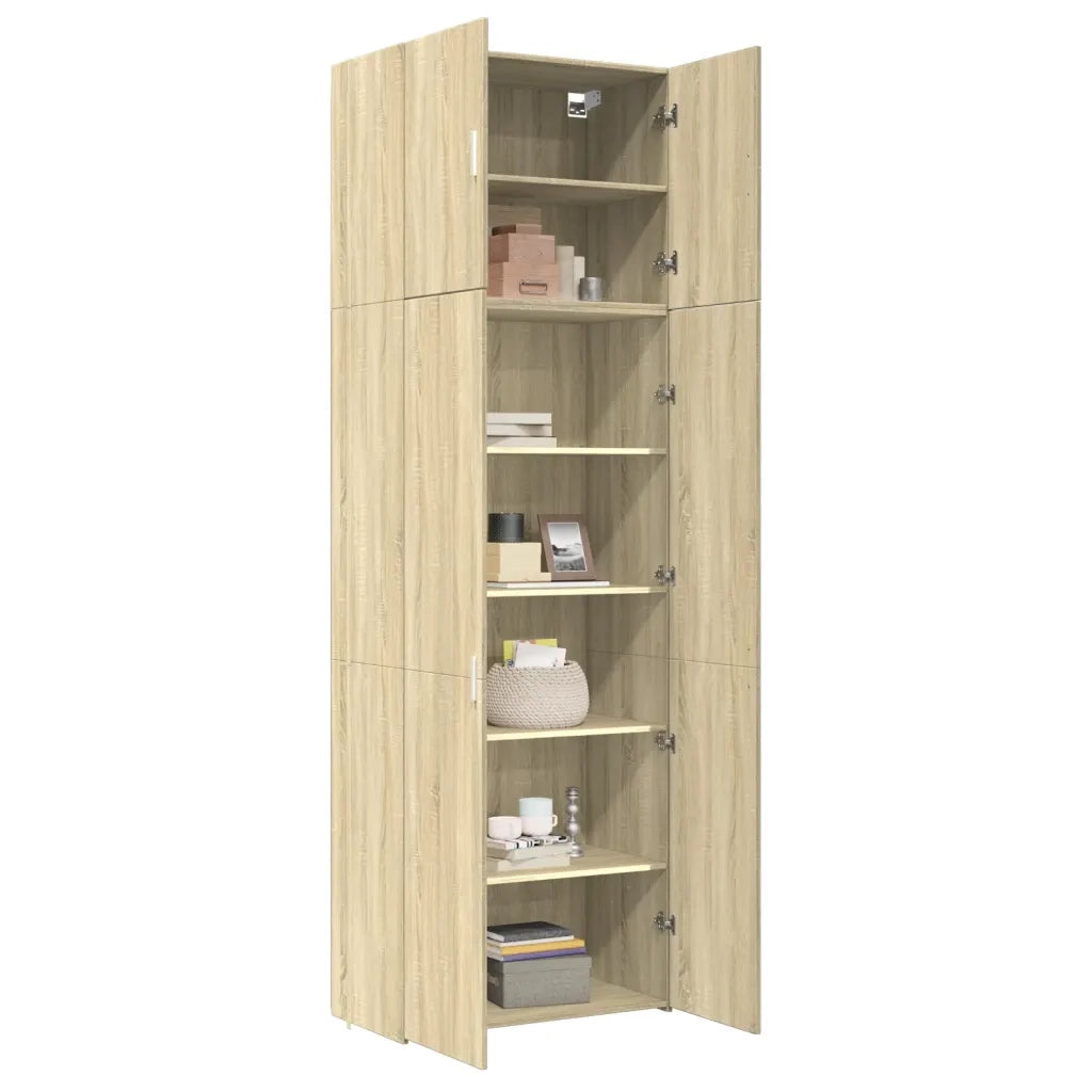 vidaXL Credenza Rovere Sonoma 80x42,5x249 cm in Legno Multistrato
