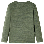 Maglietta per Bambini Maniche Lunghe Cachi Mélange 104 13190