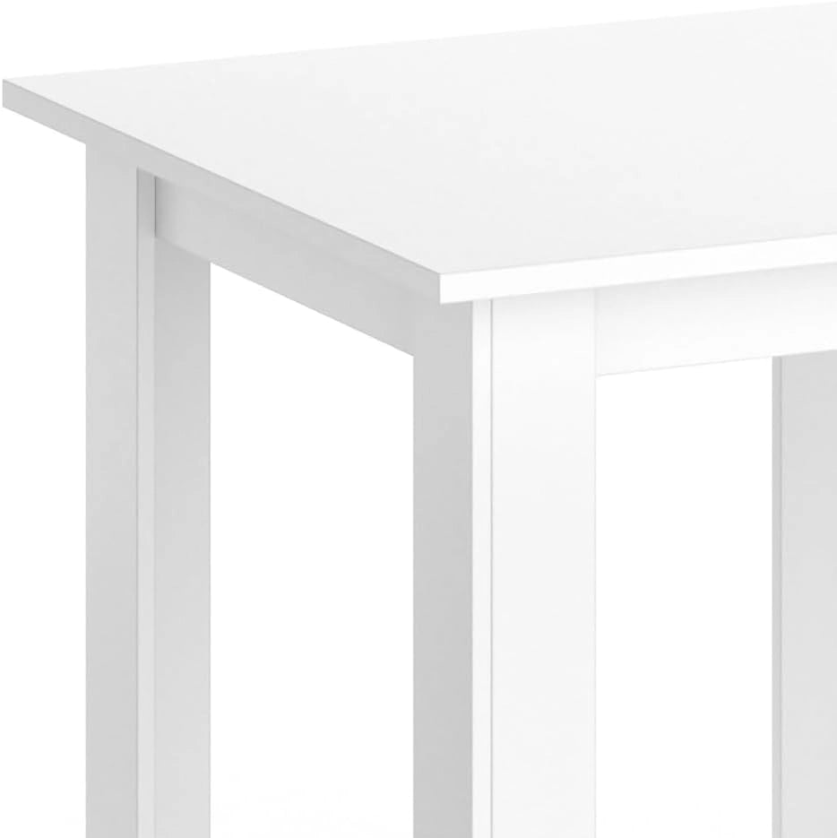 Tavolo da pranzo Karlos, Bianco, 80 x 80 cm, adatto per 2–4 persone per l'utilizzo nella zona pranzo