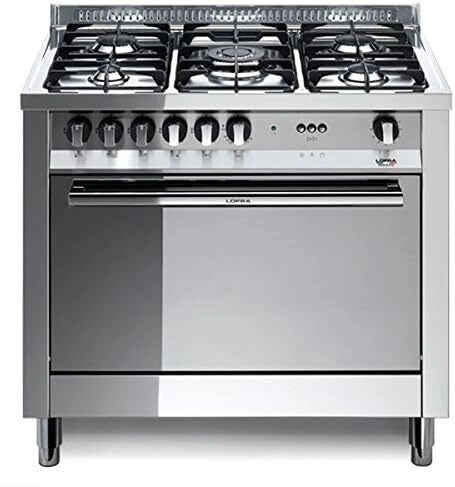 Lofra MG96GV-C Cucina 90x60Tuttoforno a gas Ventilato da 94lt 4 fuochi + tripla Corona Inox