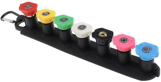 Pulitore di alta pressione Spout con 7 Tips - Duraturo e Potente - 1/4 Pollici - Orefice per Nozzle - Idoneo per 4000 - Accessori