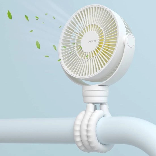 Ventilatore per passeggini con 4 velocità e treppiede flessibile - Ventilatore portatile mini 720° girevole