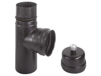 RACCORDI TUBI A T ALA PELLET PER STUFE RISCALDAMENTO FUMISTERIA  8 - 10 CM