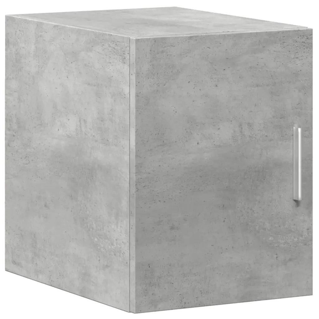 Armadietto a Muro | Mobile a Parete Grigio Cemento 30x42,5x40 cm Legno Multistrato