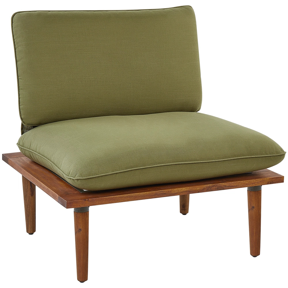 Set di copricuscini da giardino con schienale Verde oliva esterno balcone