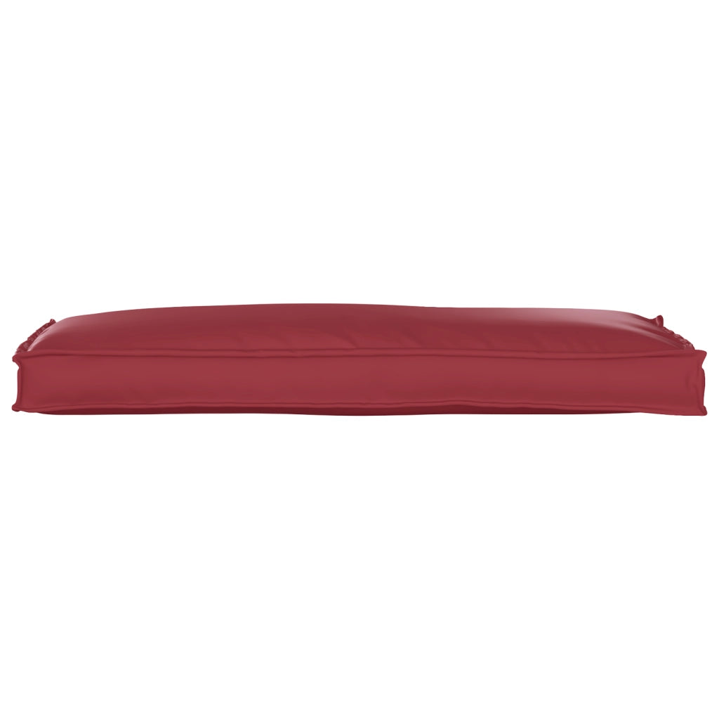 Cuscino per Pallet Rosso Vino 110x40x8 cm Tessuto Oxford