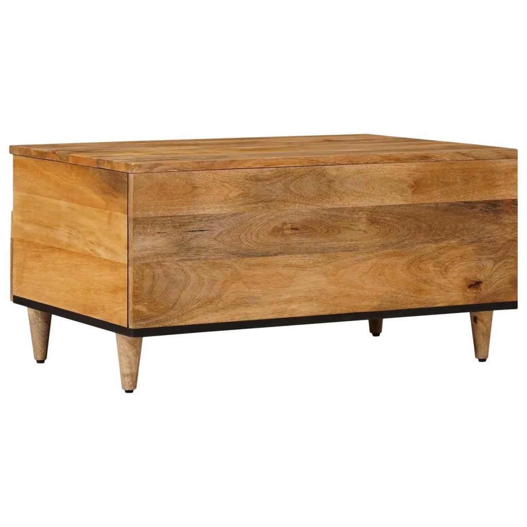 Tavolino da salotto con cassetto Naturale 80 x 54 x 40 cm