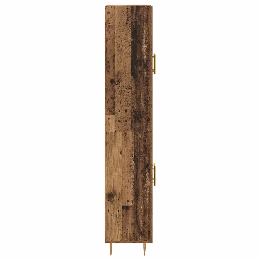Credenza | Madia | Buffet da pranzo | Armadio da pranzo Legno vecchio 69,5 x 34 x 180 cm Legno multistrato