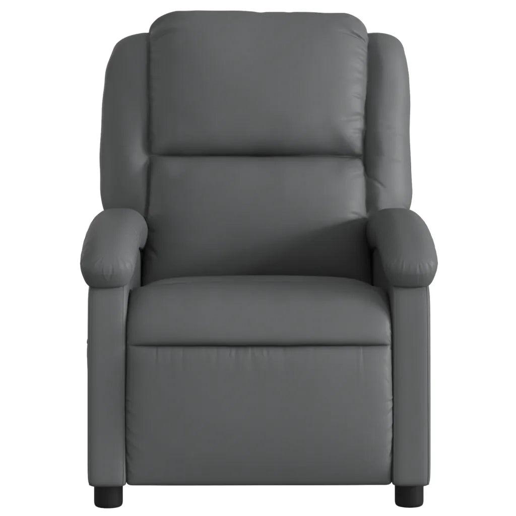 Poltrona reclinabile in Similpelle Grigia 3205446