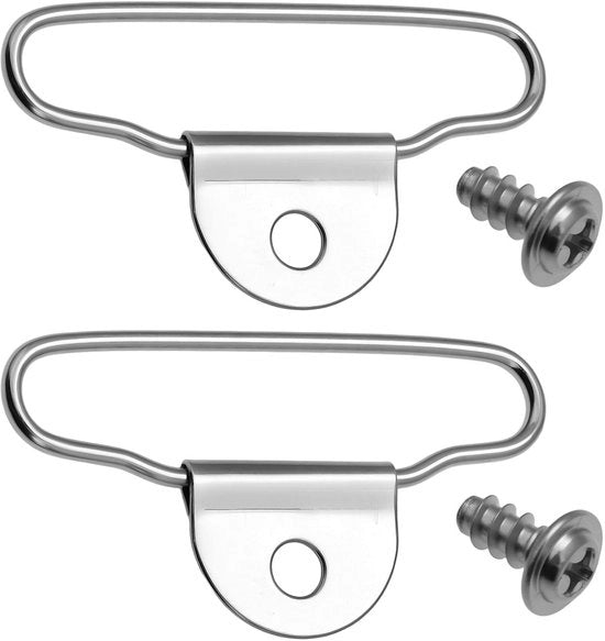 Hanger per bagaglio 2 pezzi - Nero - Metallo - Compatibile con Rimowa - Viti - Facile da installare