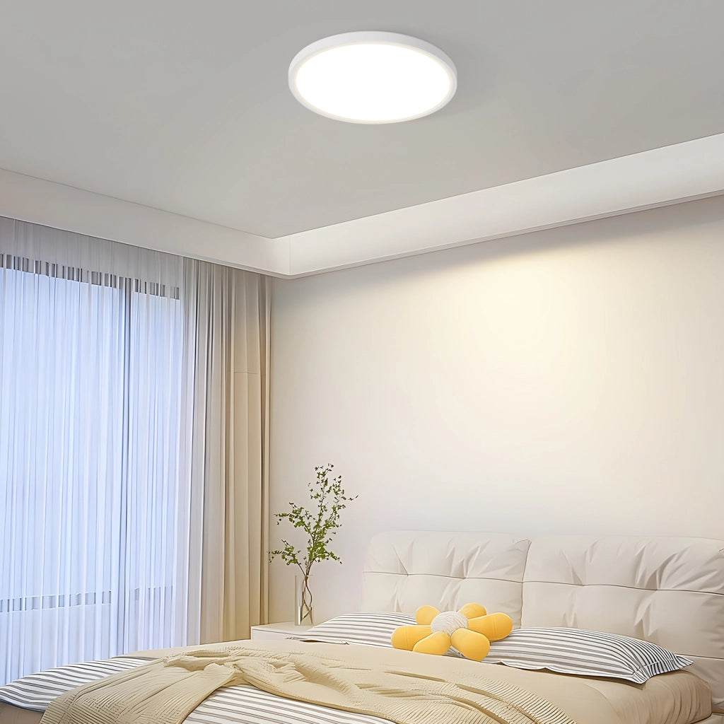 ZMH Lampada da soffitto plafoniera LED bianca minimalista 18 cm per cucina