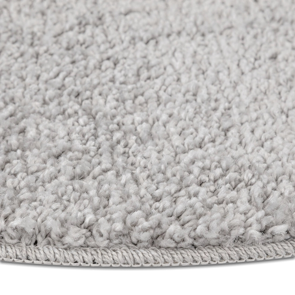 Tappeto Shaggy con retro in lattice Grigio Ã¸120 cm