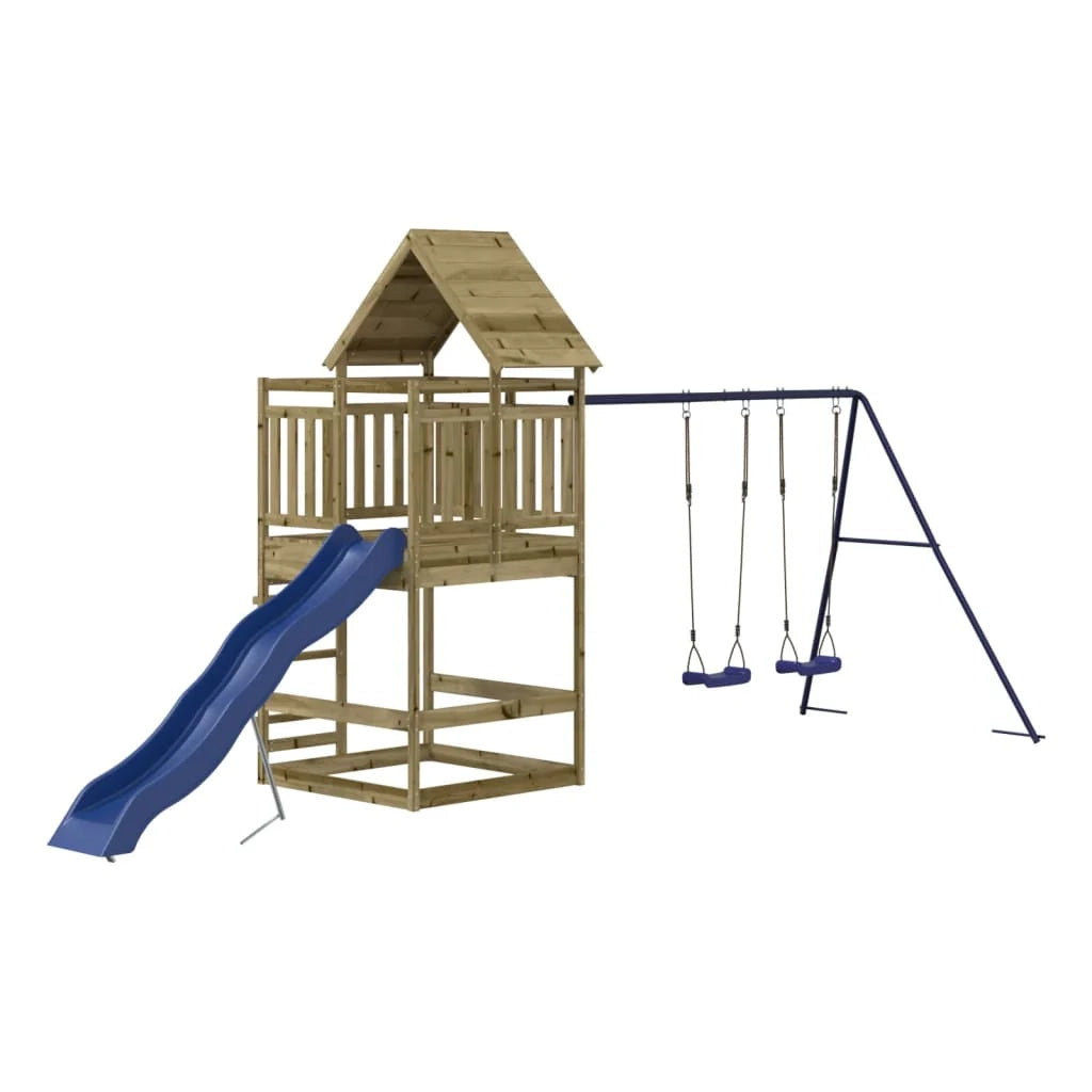 Area giochi da esterno 553 x 206 x 264 cm legno di pino impregnato 02_0004861