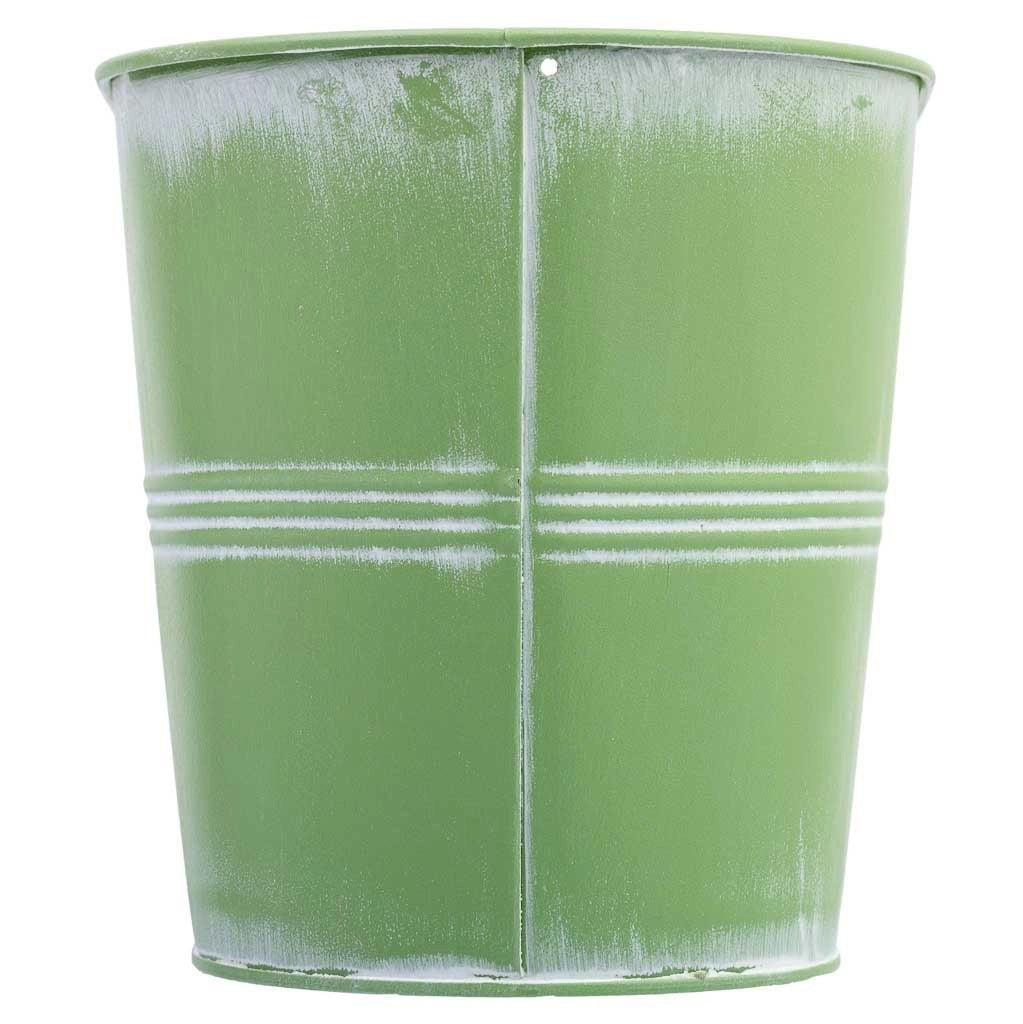 Bacinella in metallo verde 41x14,5x14,2h cm B37,5x10,5