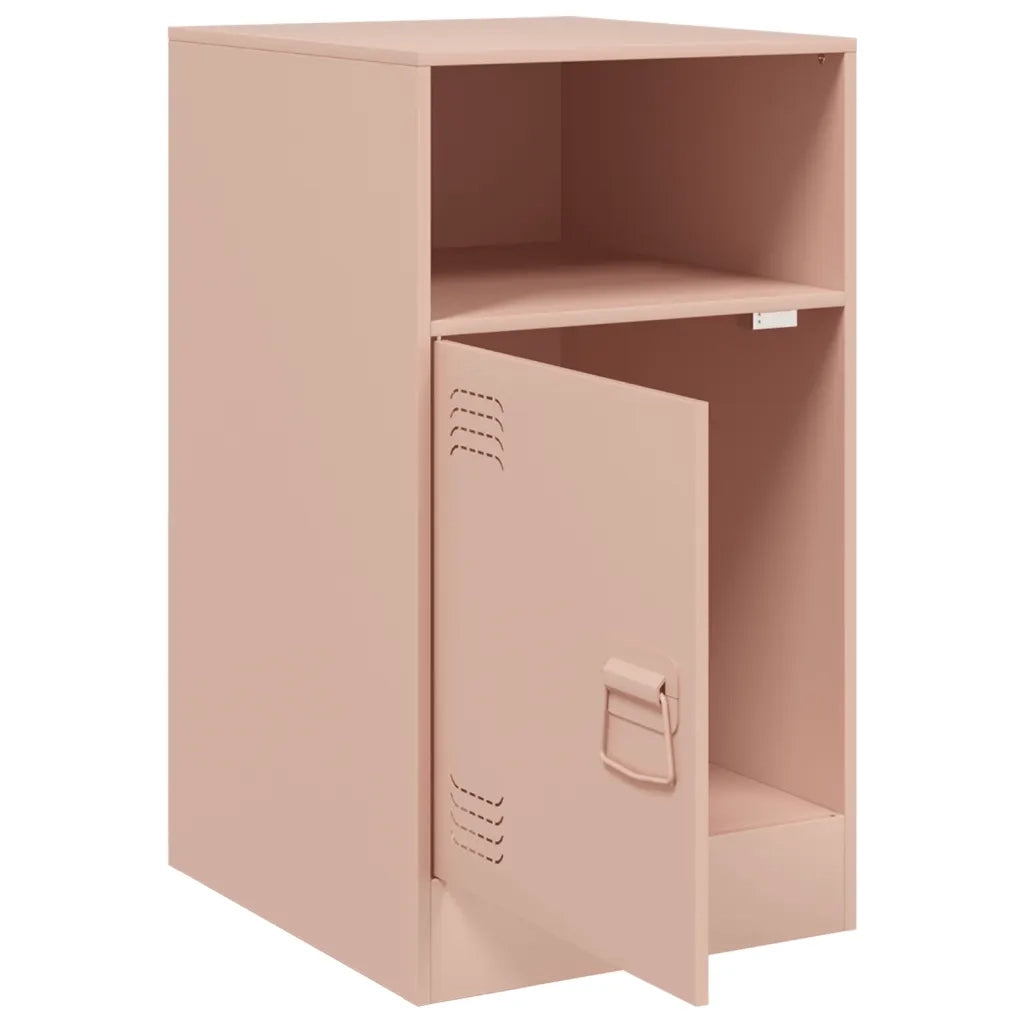Comodino Rosa 34,5x39x62 cm in Acciaio