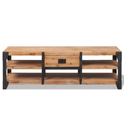 Supporto TV-Braccio TV in Legno Massello di Acacia 140x40x45 cm