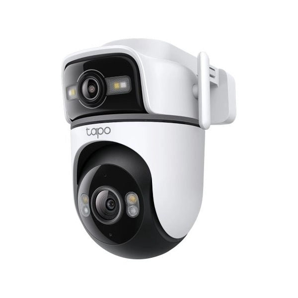 Videocamera sorveglianza tapo tc47 dual lens pan&tilt white