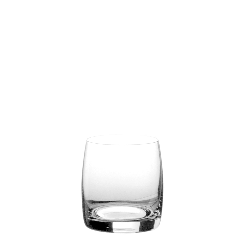 Zafferano Set 6 Tumbler Riverberi in Vetro Soffiato Trasparente 29 cl, Design Elegante e Raffinato per Tavole di Classe, Ideale per Bevande e Cocktail
