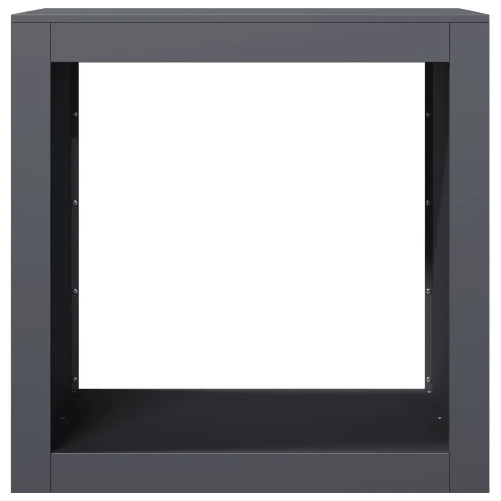 Rastrelliera per Legna da Ardere Antracite 60x40x60 cm Acciaio 851005