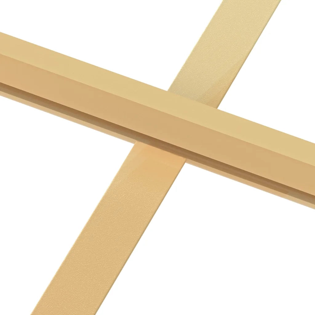 Porta Interni Sottile Oro 83x201,5cm Vetro Temperato Alluminio 155141